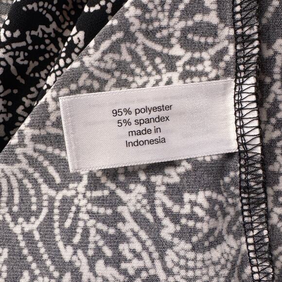 Lane Bryant 18/20 Top Floral Stretch Layered V-Neck Sleeveless Draped Accent - Picture 8 of 9